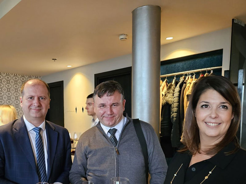 Representatives of Free zone Pirot at the cocktail party organized by Administration of Free Zones of Serbia